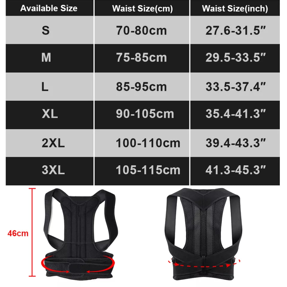 Posture Corrector Back Support Lumbar Brace
